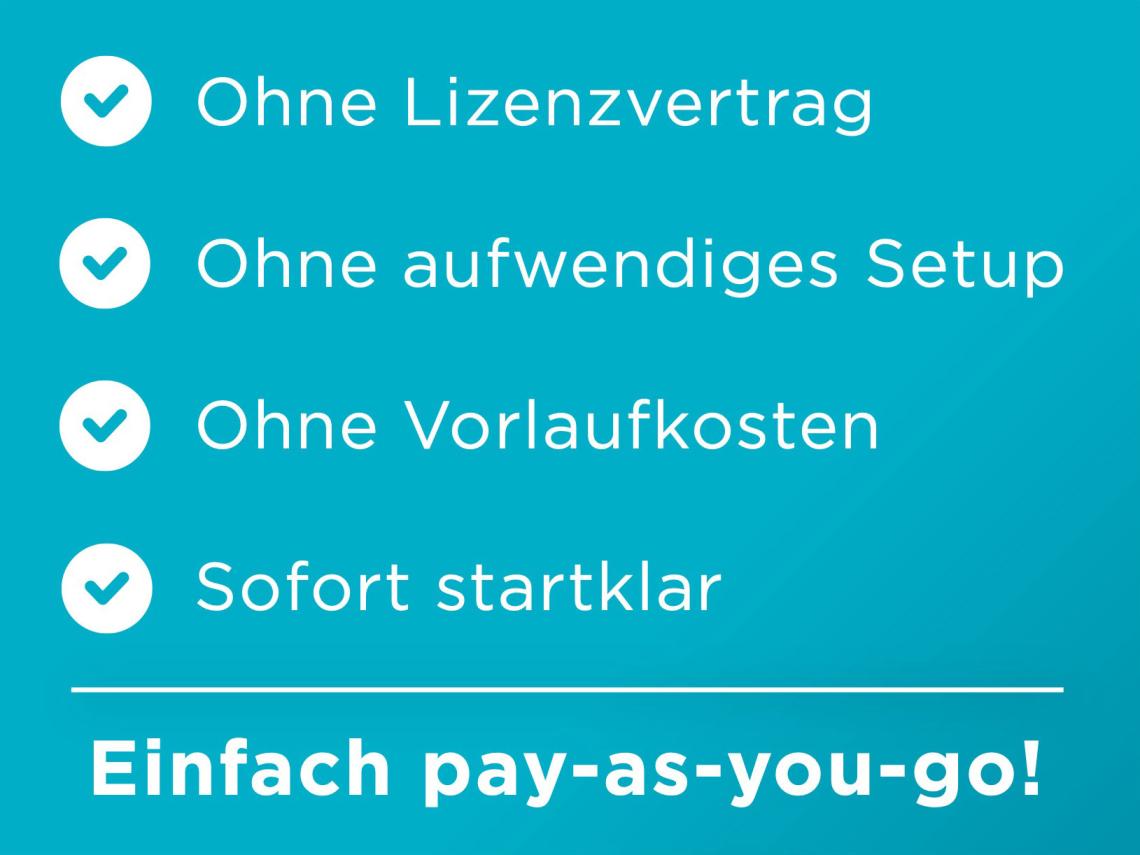 SHOWCASE einfach pay-as-you-go